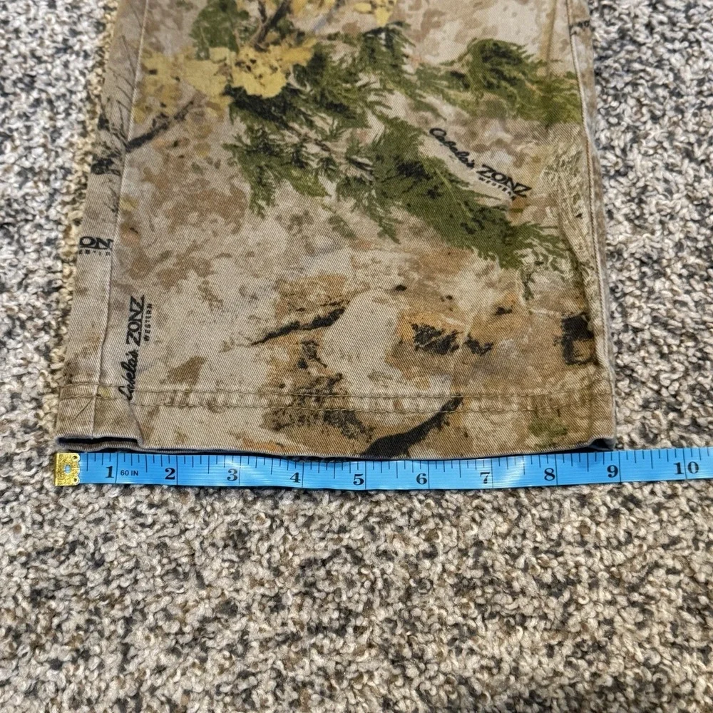 Cabela's Zonz Western Men's Camo Cargo Pants Size 30x29 Regular Hunting Pants